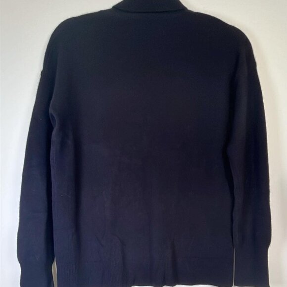 Nordstrom's 100% Cashmere Black Turtleneck Sweater SZ XS Lagenlook Quiet Luxury - Picture 8 of 10